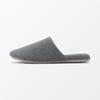 Japanese MUJI Cotton Piqué Comfort Slippers Gray