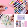 50/72/90/100 Colors Solid Watercolor Paint Set Pearlescent Watercolor Paint Art Painting Supplies for Hobbies Painter