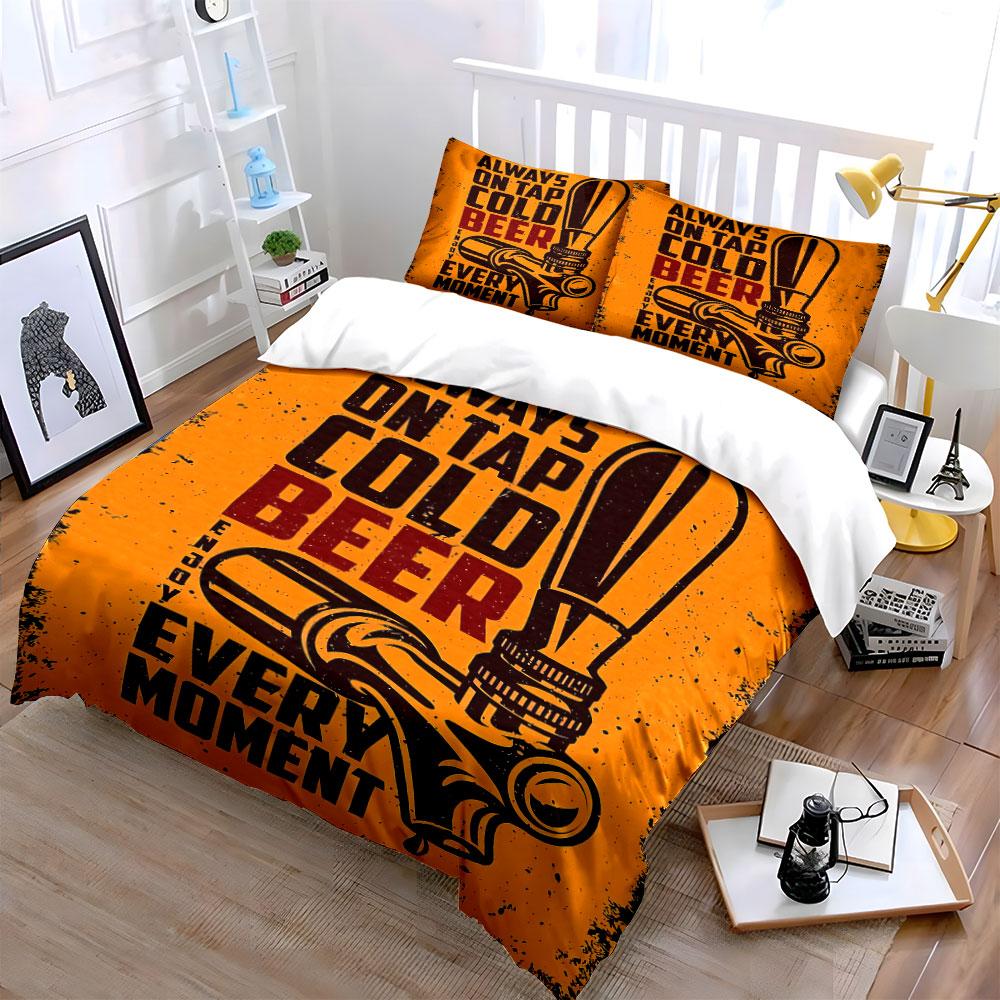 Beer Tap Graphic Design. Bedding Sets Duvet Cover Sets Duvet Covers Pillowcases(1* Duvet Cover 2* Pillowcases Without Duvet Insert)