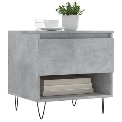 Coffee Tables 2 Pcs Concrete Grey 50 X 46 X 50 Cm Particleboard
