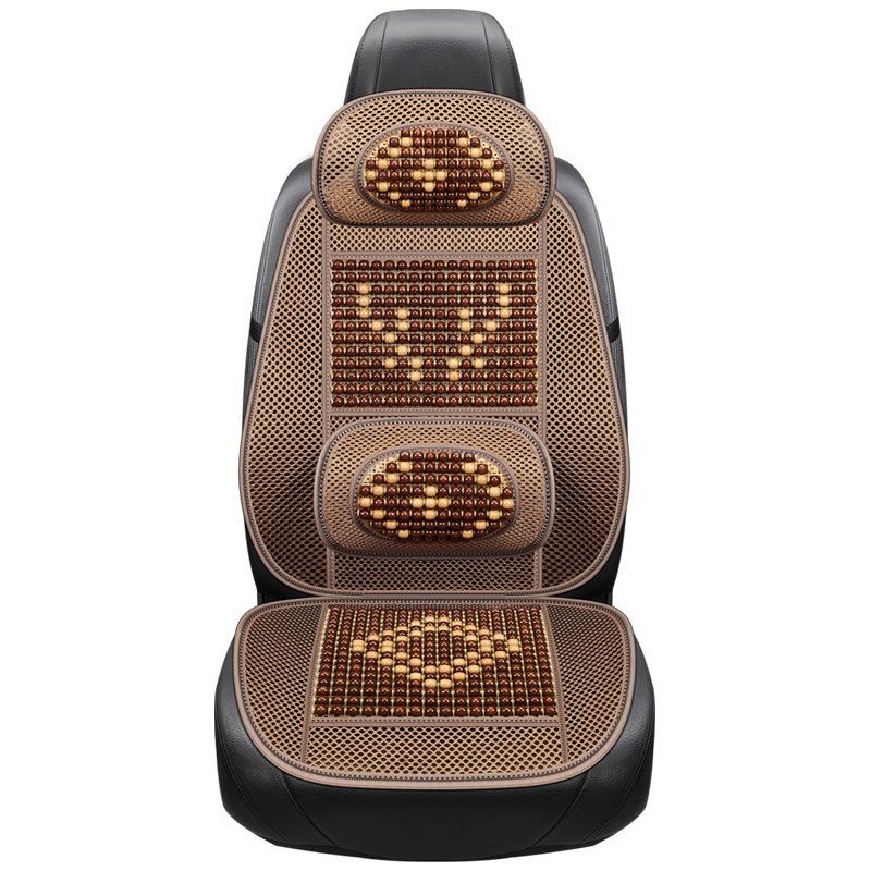 Universal Ventilated Wooden Bead Car Seat Cushion for All Seasons