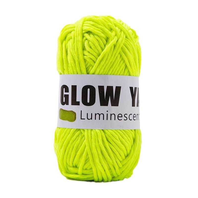 800m Funktionelles Garn Leuchtet im Dunkeln Polyester Leuchtendes Dickes Garn 2mm zum Handstricken Teppich Pullover Mütze Wollgarn