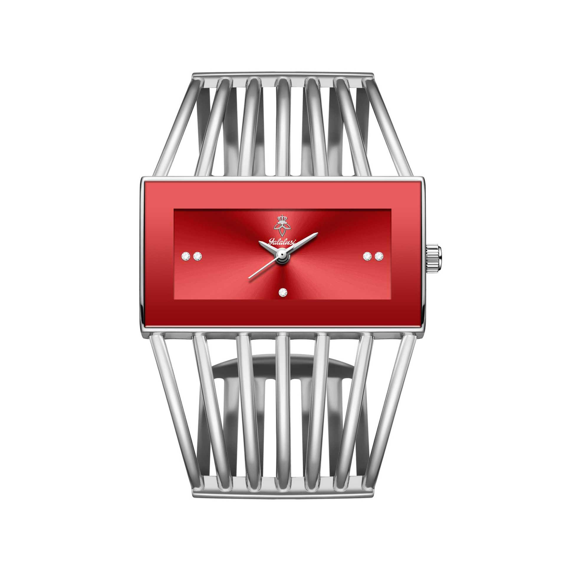 

Yalalusi Women s Diamond Bracelet Wristwatch with Cage-style Strap