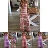 Women Summer Casual Long Maxi Dress With Fashionable Print For Beach Outings