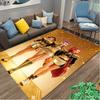 1pc Kpop Demon Hunters Carpet for Room Floor Mat, Comfortable Office Chair Printed Area Rug, Beautiful Hotel Rug