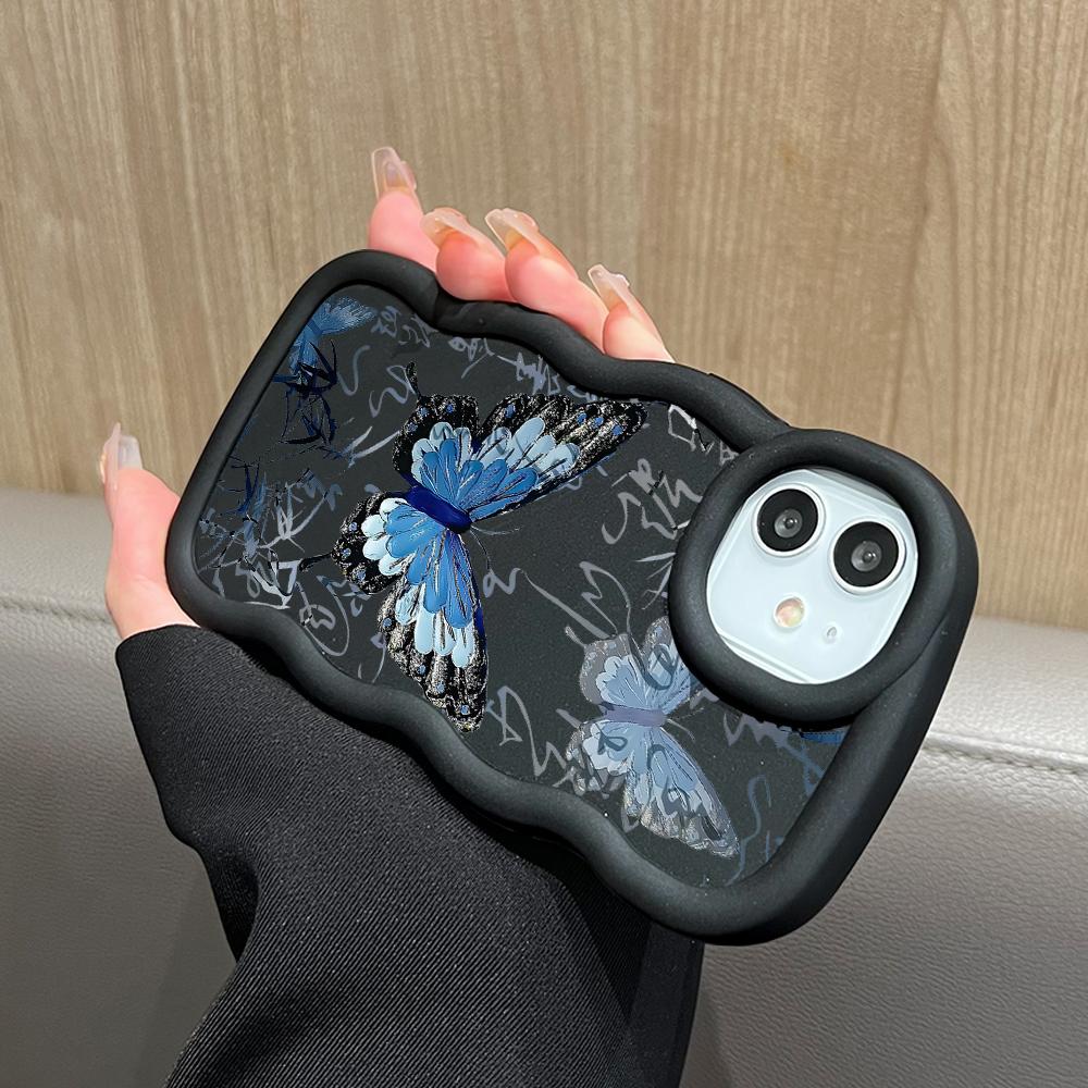 Big Wave Edge Soft Silicone Material Macaron Phone Case Shockproof Protective Rubber Casing for iPhone Samsung Huawei Honor Xiaomi Redmi OnePlus Moto