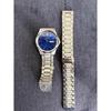 Used CASIO Standard Watch Blue Dial MTP-1239DJ with External Belt