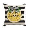 Summer New Style Lemon Small Fresh Printed Pillow Case Simple Sofa Bedside Fruit Linen Waist Pillow