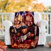1pc Chucky1 Theme Blanket - Digital Print, Polyester, Cozy for All Seasons, Perfect for Outdoor, Camping, and Travel