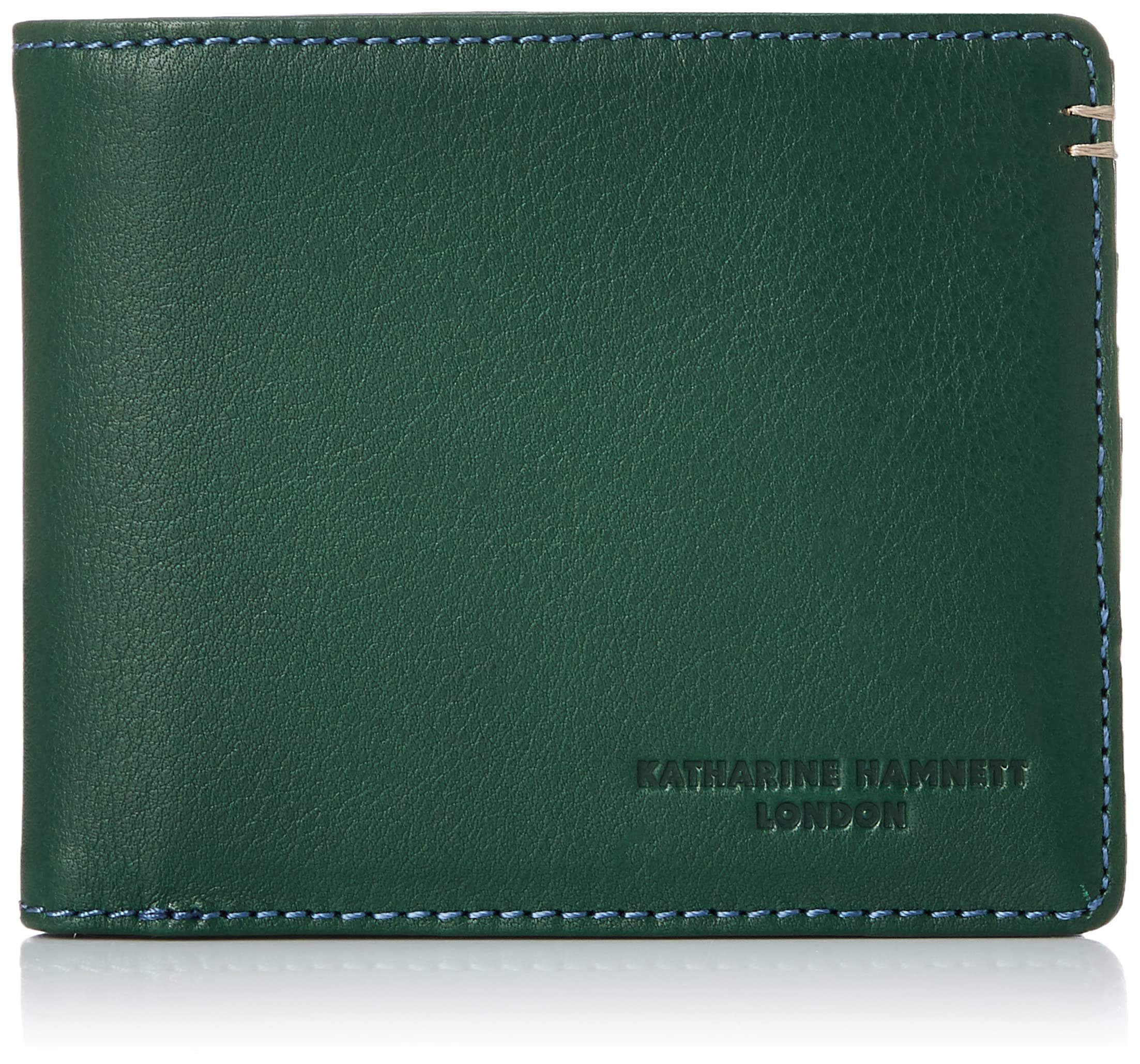 

Hamnett Bifold Wallet MINERAL domestic tanned leather Sustainable Bifold Billfold BOX Coin Purse Green [Catherine London] (Mineral) High-quality зелений