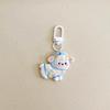 Cute Resin Sheep Keychain Animal Cartoon Funny Lamb Key Ring Creative Charm Bag Pendant Backpack Decoration