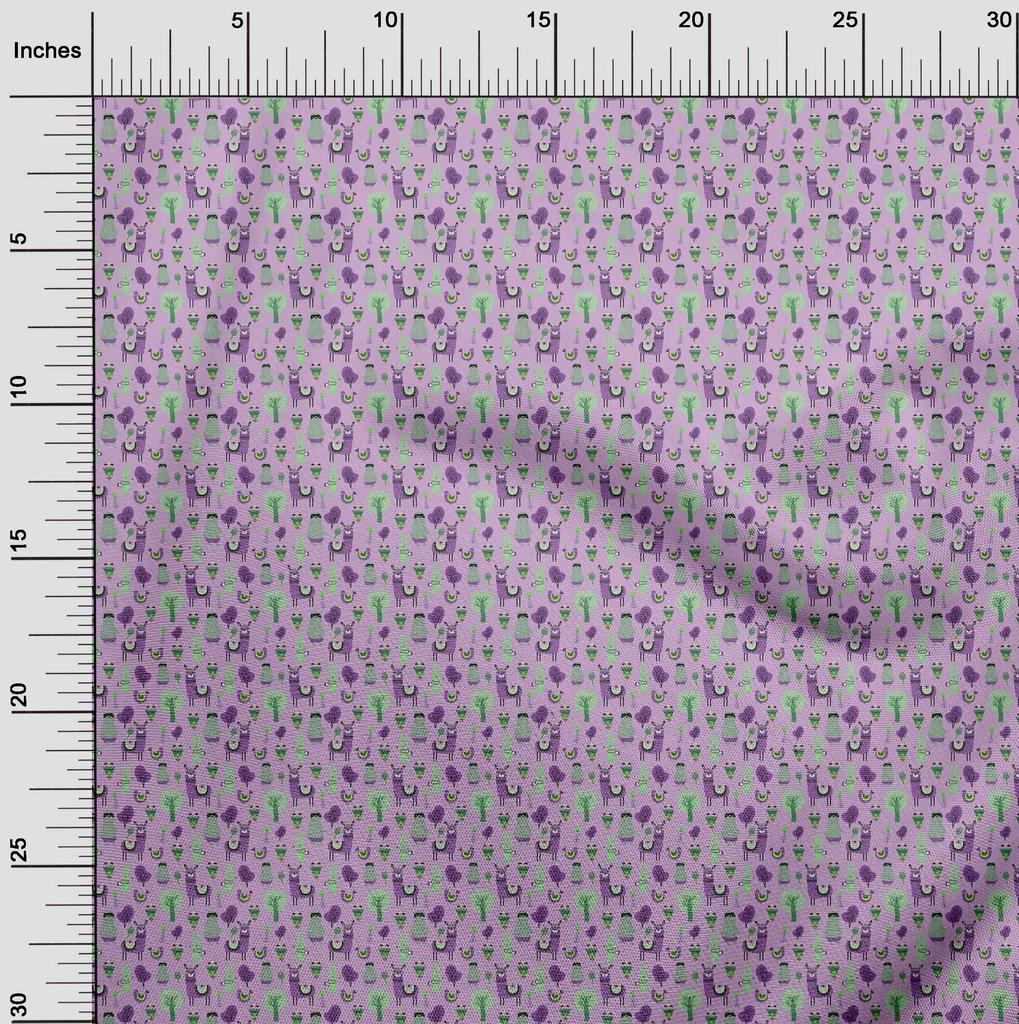 oneOone Bumbac Elastic Violet Prăfuit Material Copii Material de Cusut La Metru Imprimat DIY Haine Accesorii de Cusut 40 Inch