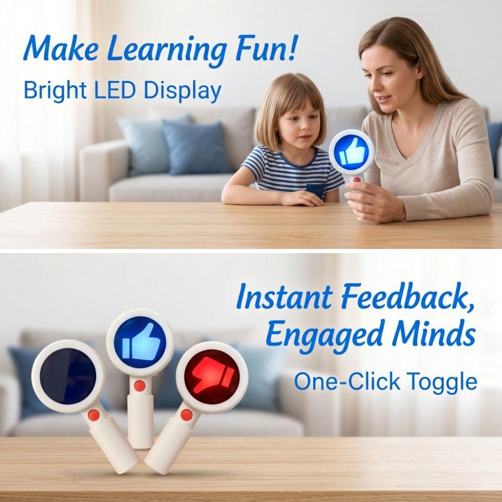 Double-Sided Sound Toy Electronic Desk Ornament Novelty Hand Paddle Toy Tabletop Use