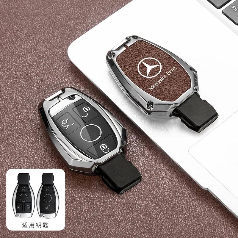 SUG2   Car Key Case Cover Shell For Mercedes Benz C E S Class GLC W206 W223 W214 E300 C260 C300 S450 S500 S400 Fob Accessories