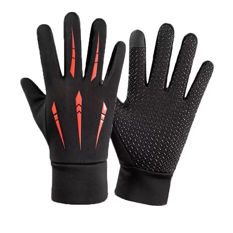 Cycling Gloves Men Autumn and Winter Warm Velvet Student Cycling Motorcycle Electric Vehicle Waterproof Hand Guard Cotton Gloves