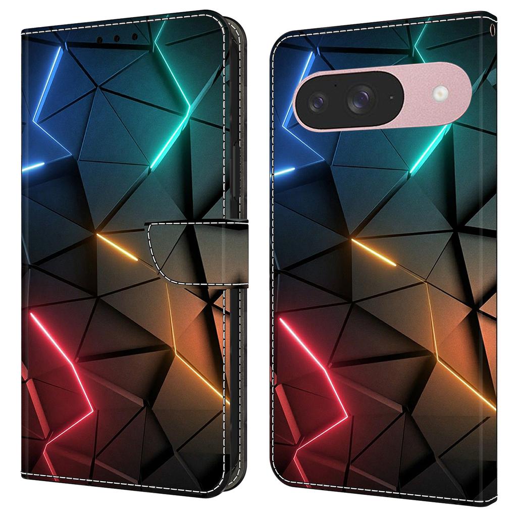 For Google Pixel 9 Pro/Pixel 9 Case Wallet Stand Pattern Printing PU Leather Flip Phone Cover