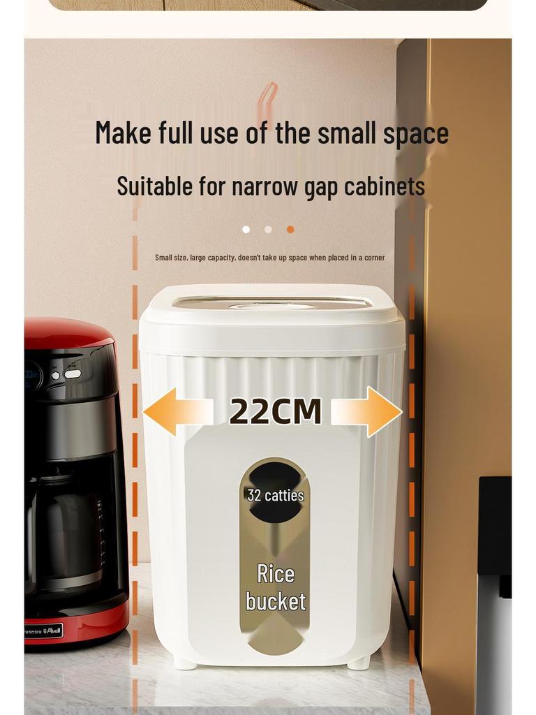Large Capacity, Airtight Rice and Grain Storage Container - Food Grade, Insect & Moisture-Proof