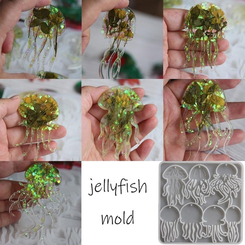 Premium Silicone Ocean Creature Pendant Casting Tool For Handmade Necklaces Earrings And Clay Art Creations