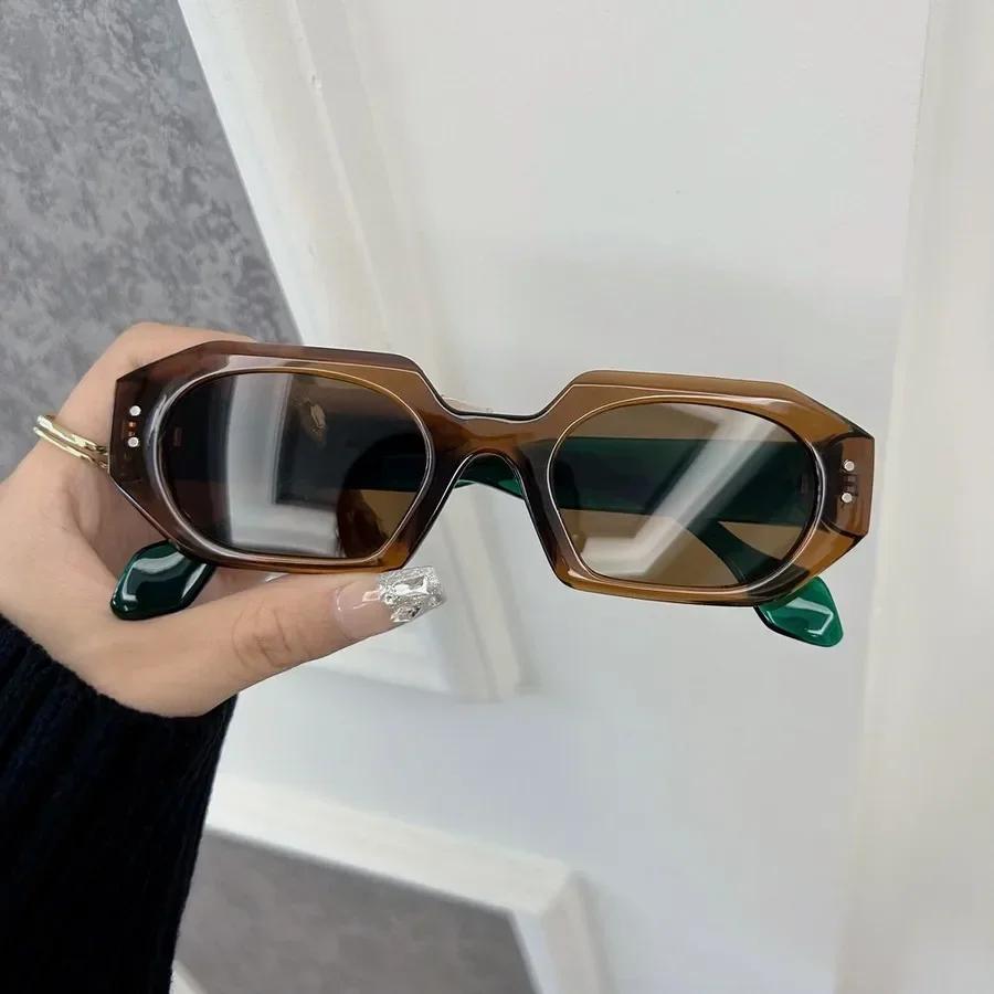 Óculos de Sol Quadrados Femininos da Moda Vintage Retro Preto Óculos de Sol Feminino Masculino Óculos