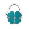 Fourleaf  External Bag Hook, Foldable Portable Hook Solid Color Leather Table Side Bag Hook Handbag Bag Hook