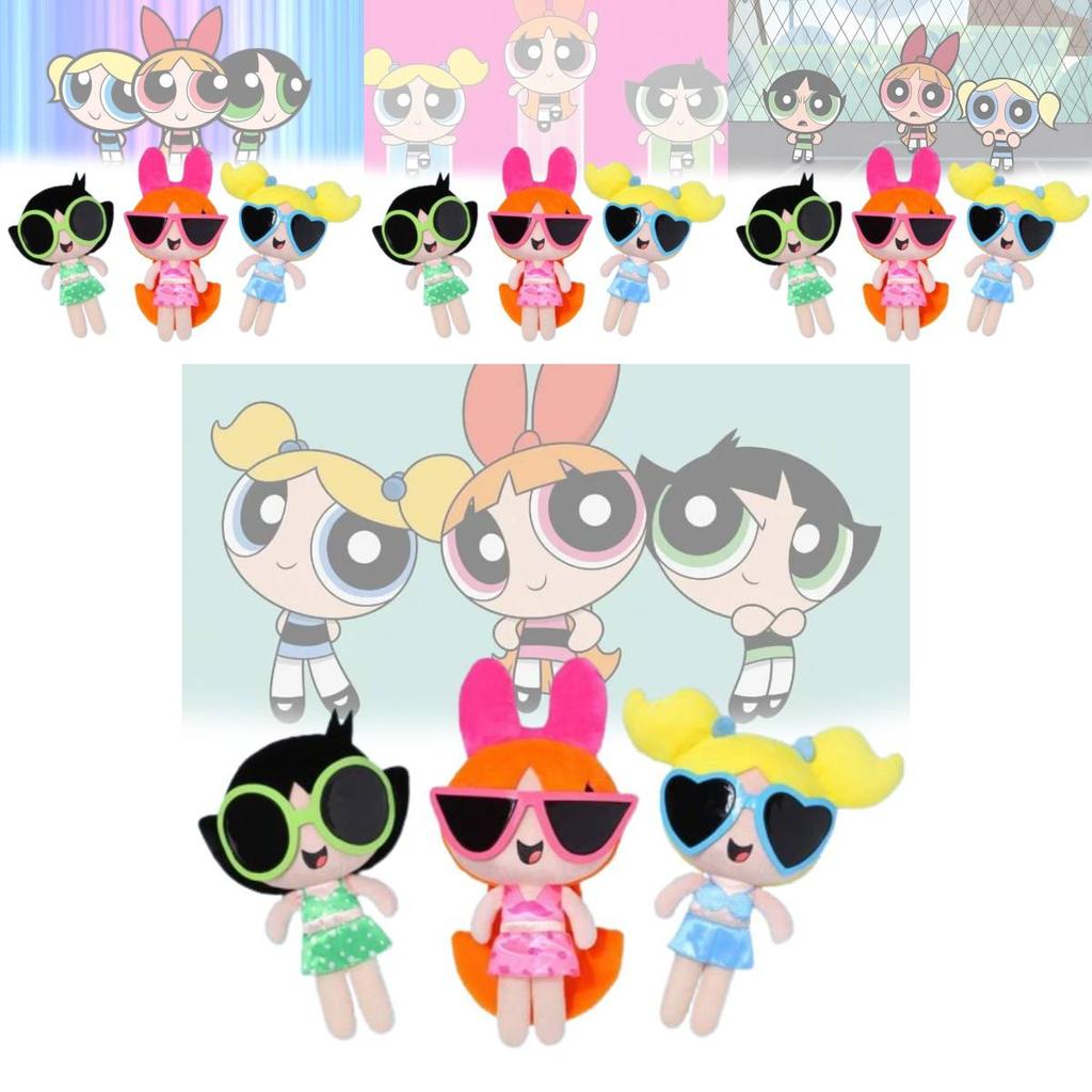 Adorable Plush Powerpuff Girls Bubbles Doll Cartoon Soft Toy Perfect For Girls