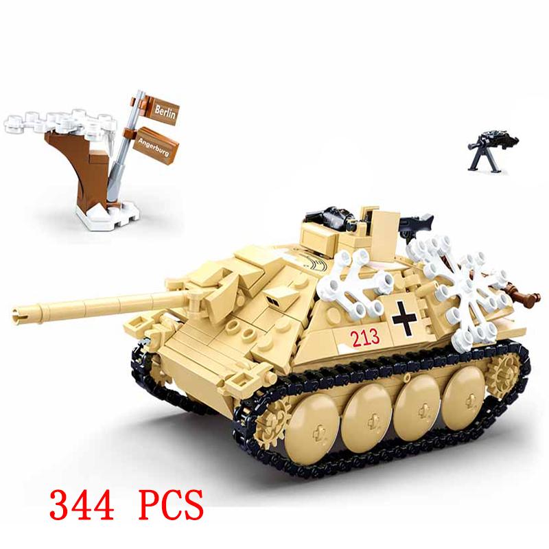 WW2 Normandy Landings UK US Germany Army Sets Building Blocks Bricks Toys World War II 2 Military Vehicle Pershing Panther Tanks