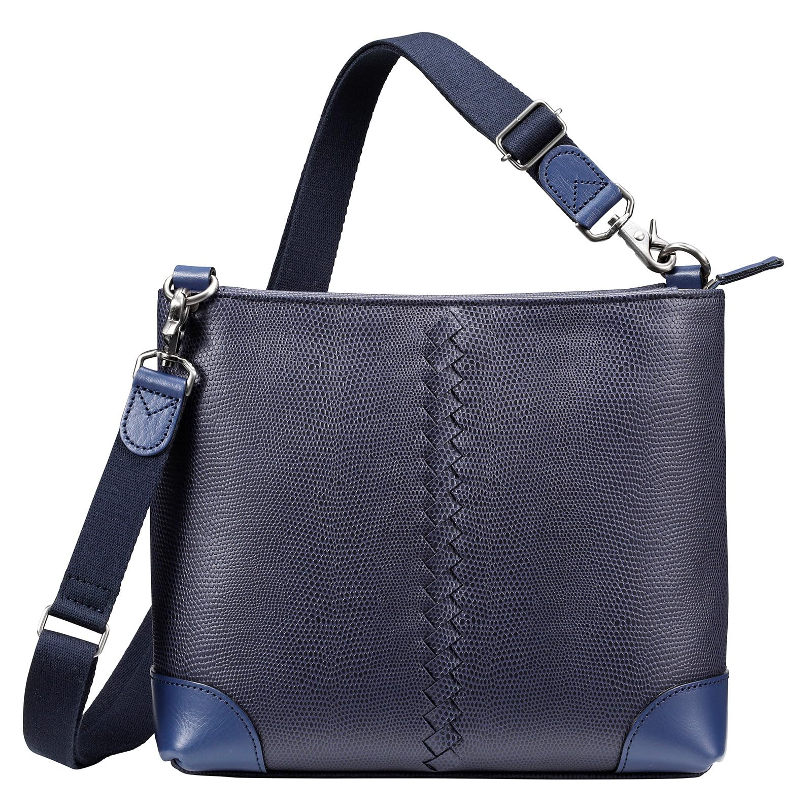 [YOUTA] Мини-сумка через плечо LIZARD ELK, Сделано в Японии, из синтетической кожи, Темно-синий