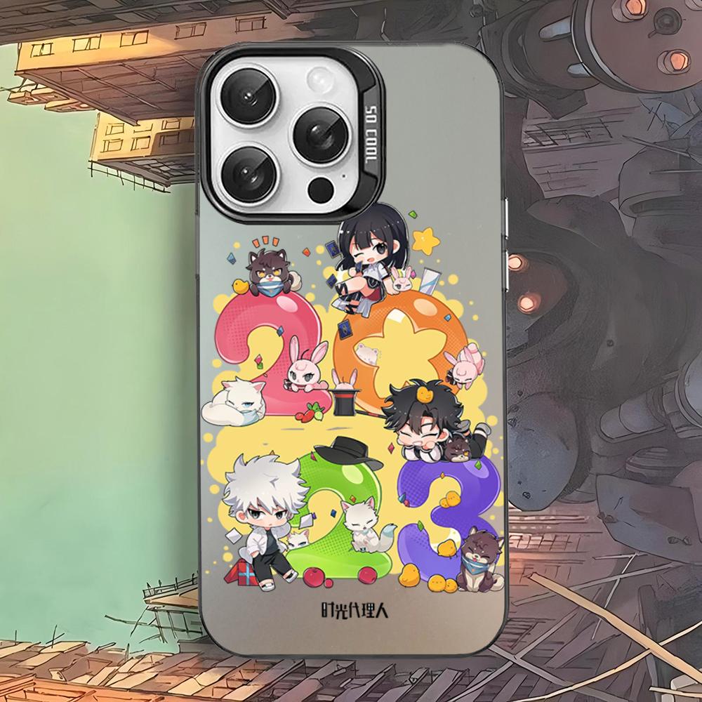 Anime Link Click Time Agent Phone Case For iPhone 16 15 14 13 12 11 Pro Max X XR XSMAX 8 7 Plus Matte Shockproof Back Cover