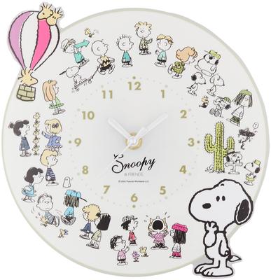 Marimo Craft Snoopy Acrylic Wall Clock ALL PEANUTS X W22.6 H23.2cm SPZ-2614