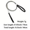 1PC Portable Stainless Steel Wire Saw with Finger Handle, Pocket Manual Chain Saw for Outdoor Camping Hiking Survival