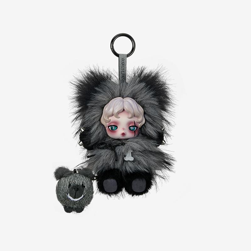 POP MART SKULLPANDA You Found Me! Series Plush Doll Pendant Blind Box (Single Pack / 9-Piece Set)