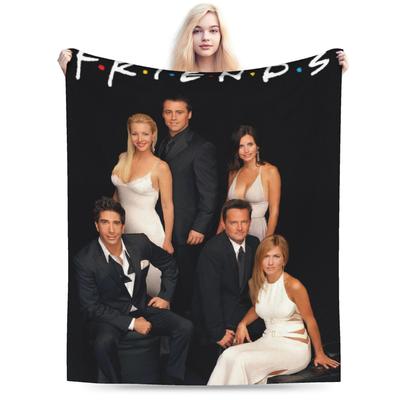 Friends Tv Show Blankets Fleece Spring Autumn  Multi-function Super Soft Throw Blanket for Home Bedroom Bedspread