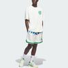 adidas Originals Basketball Crest Loose Fit Round Neck Sports Short Sleeve T-Shirt Unisex Tops KD3615