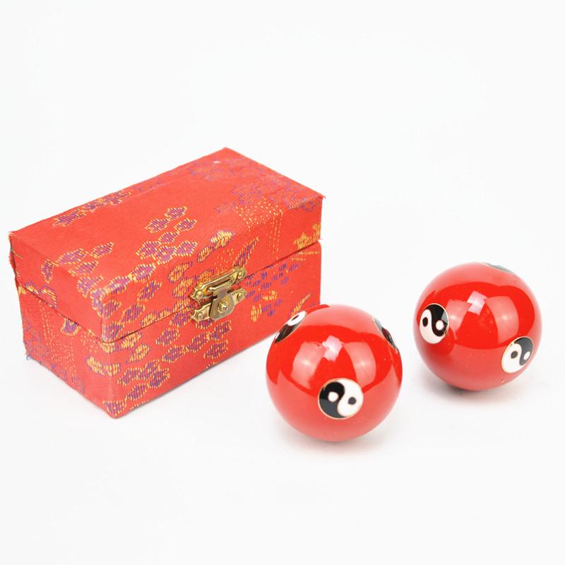 Cloisonné Handcrafted Fitness Ball with Bell and Blue Enamel for Seniors