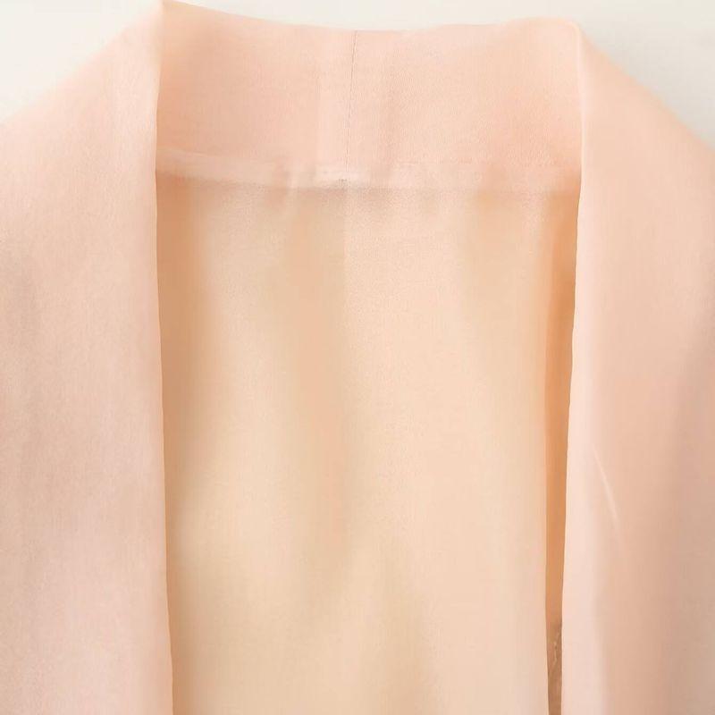 Kaslead New Arrival Women's Clothing Fashion Style Fashion Beaded Blended Short Kimono Outerwear 2855004