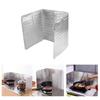 MultiFunctional Splash Cover for Kitchen and Outdoor Use Heat Resistant Aluminum Foil Three Sided Structure Panel