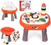 Interactive Educational Table Toddler Table 2-in-1 Panel For Blocks