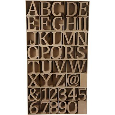 Assortment of Letters and Numbers - MDF - Black - Decorative - Mixed - Interior