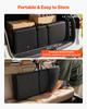 VEVOR Folding Portable Bar Table, 1100 x 385 x 885 mm, with Carry Bag, Storage Shelf, and Detachable Skirt, Quick and Easy Setup
