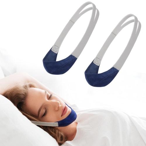 2-Pack Chin Straps for Mouth Breathers - Anti-Snoring Chin Strap, Unisex Face Belt, Chin Strap to Reduce Air Leakage, Fast Mouth Snoring Relief, Great