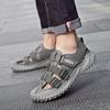 Fashion Summer Men Sandals 2025 Leisure Beach Men Shoes High Quality Leather Sandals The Men's Comfy Breathable Sandals Big Size 38-46