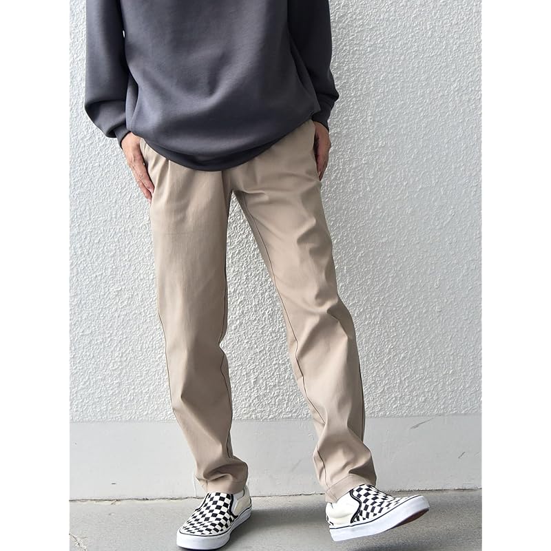 [Ships Any] pants Machine washable UV cut super stretch tapered easy men's 713100040 beige M