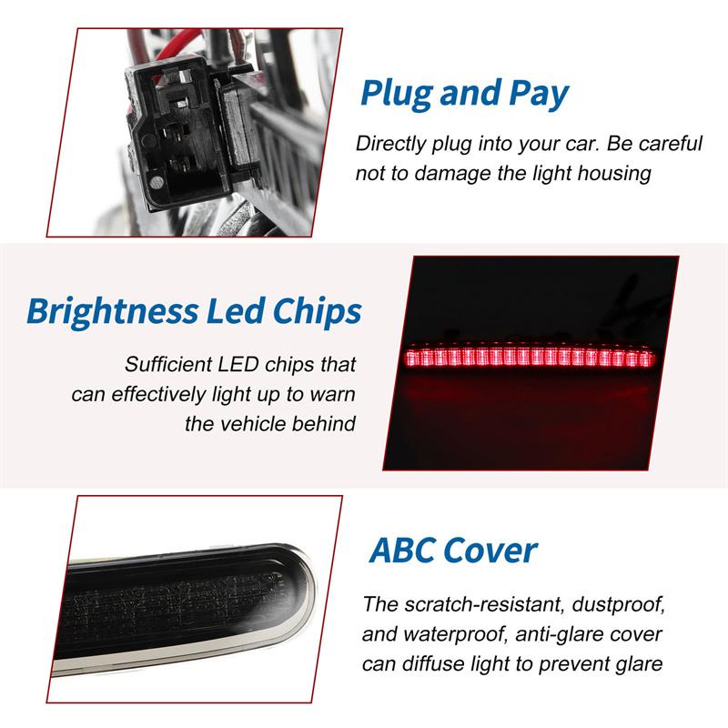 For Vw Beetle 2012 2013 2014 2015 2016 2017 2019 High Mount Led Car Rear Brake Light Lamp Rear Tail Third Brake Light 5C5945097B