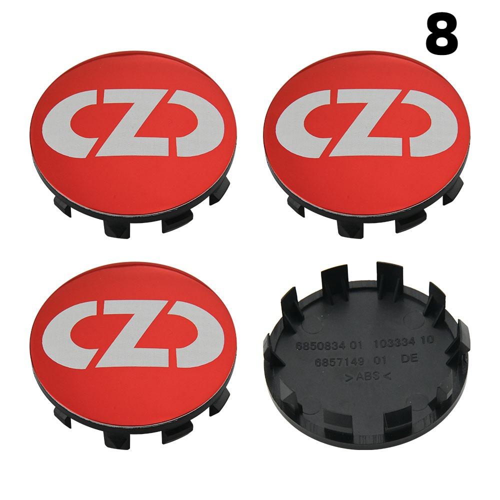 4PCS OD 56MM / ID 53MM Caps On Wheels OZ VOSSEN Emblem Wheel Center Cap Car Logo Wheel Cover Hub Caps Sport Rim Caps