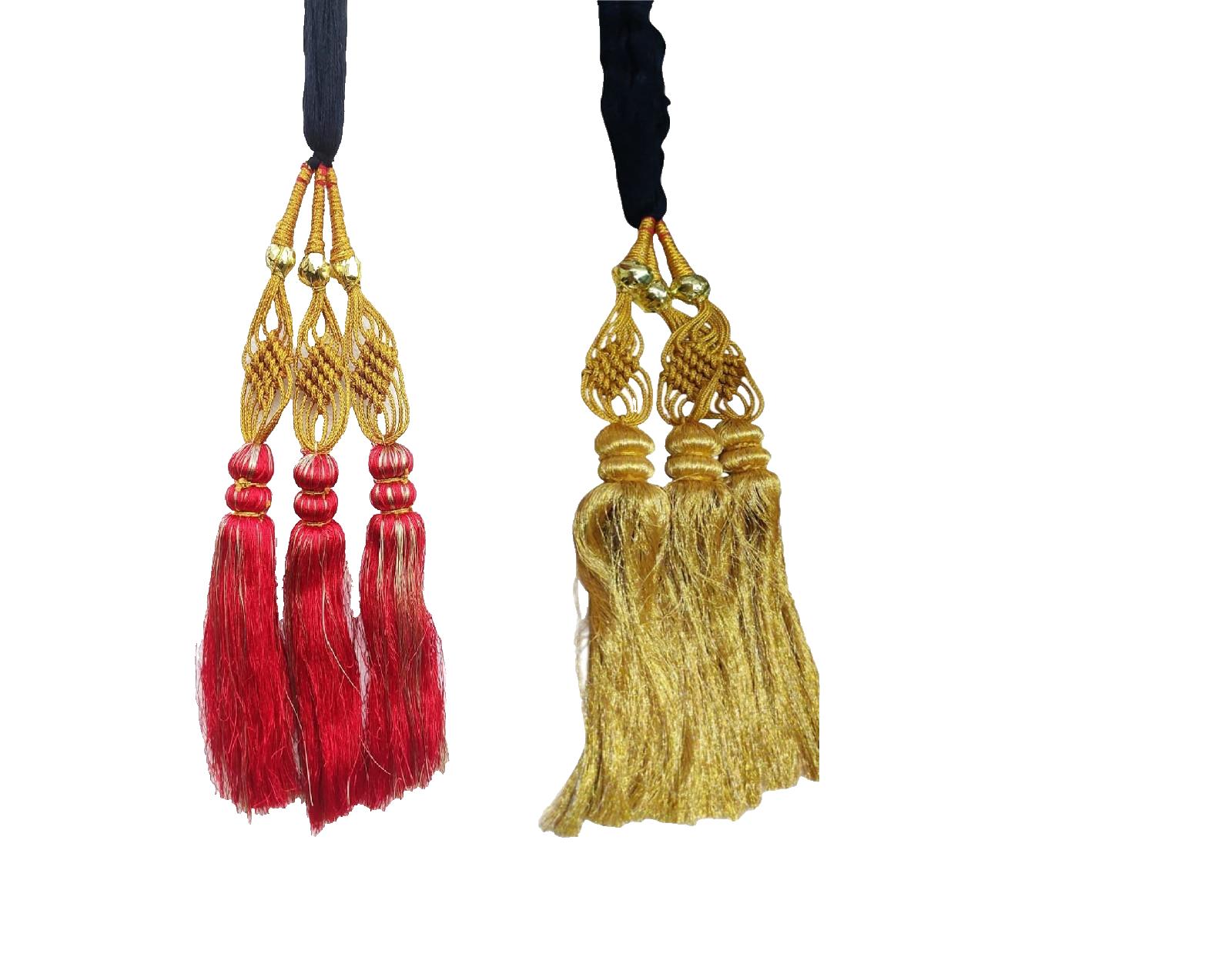 

@ Hair Choti Paranda Multicolor For Women Combo Of 2 155Gm Zr-6064-60%Off