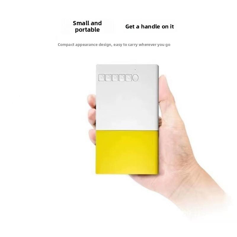 Mini Portable Micro Projector Hot Selling Children's Yellow and White Projector