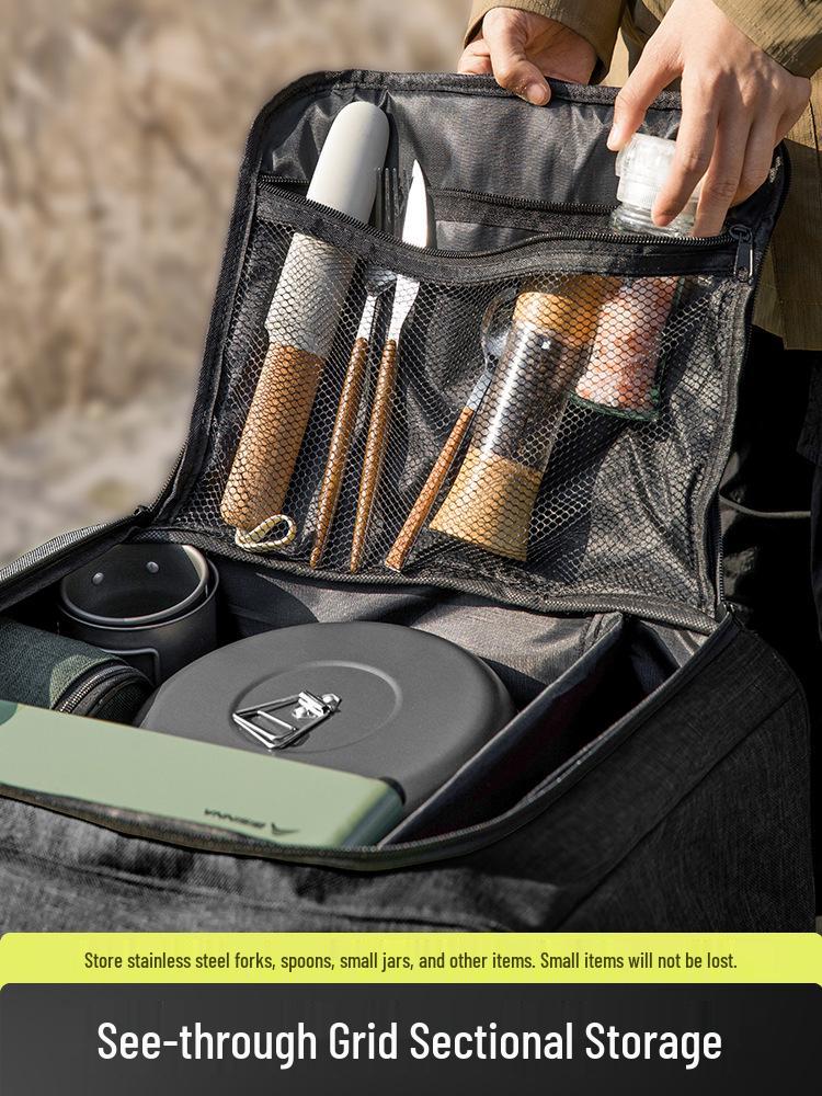 Multi-functional Outdoor Camping Tableware & Cookware Storage Bag