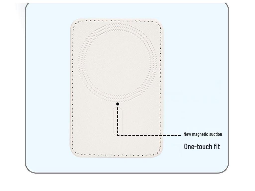 Magnetic Card Holder PU Leather Phone Stand Compatible with MagSafe