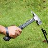 4/8Pcs 30cm Heavy Duty Steel Tent Stakes with 4/8 Ropes Camping Tent Pegs Tent Ground Stakes for Outdoor Camping Canopy