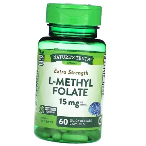 

Метилфолат капсули, L-Methyl Folate 15, Nature s Truth 60капс (36509050) 60caps